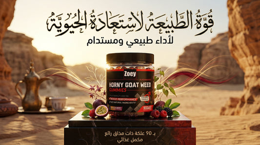 علكات عشبة الماعز المقوي – دعم القوة والطاقة الرجالية
