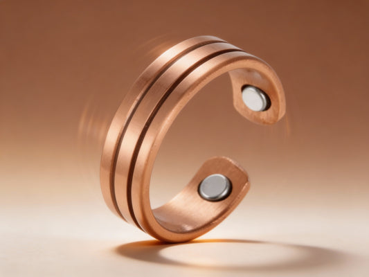 🤎 خاتم النحاس النقي المضاد للأمراض للرجال والنساء